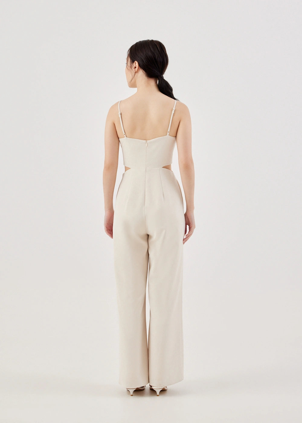 Love Bonito Anissa Padded Cut Out Jumpsuit (Cream) - XS