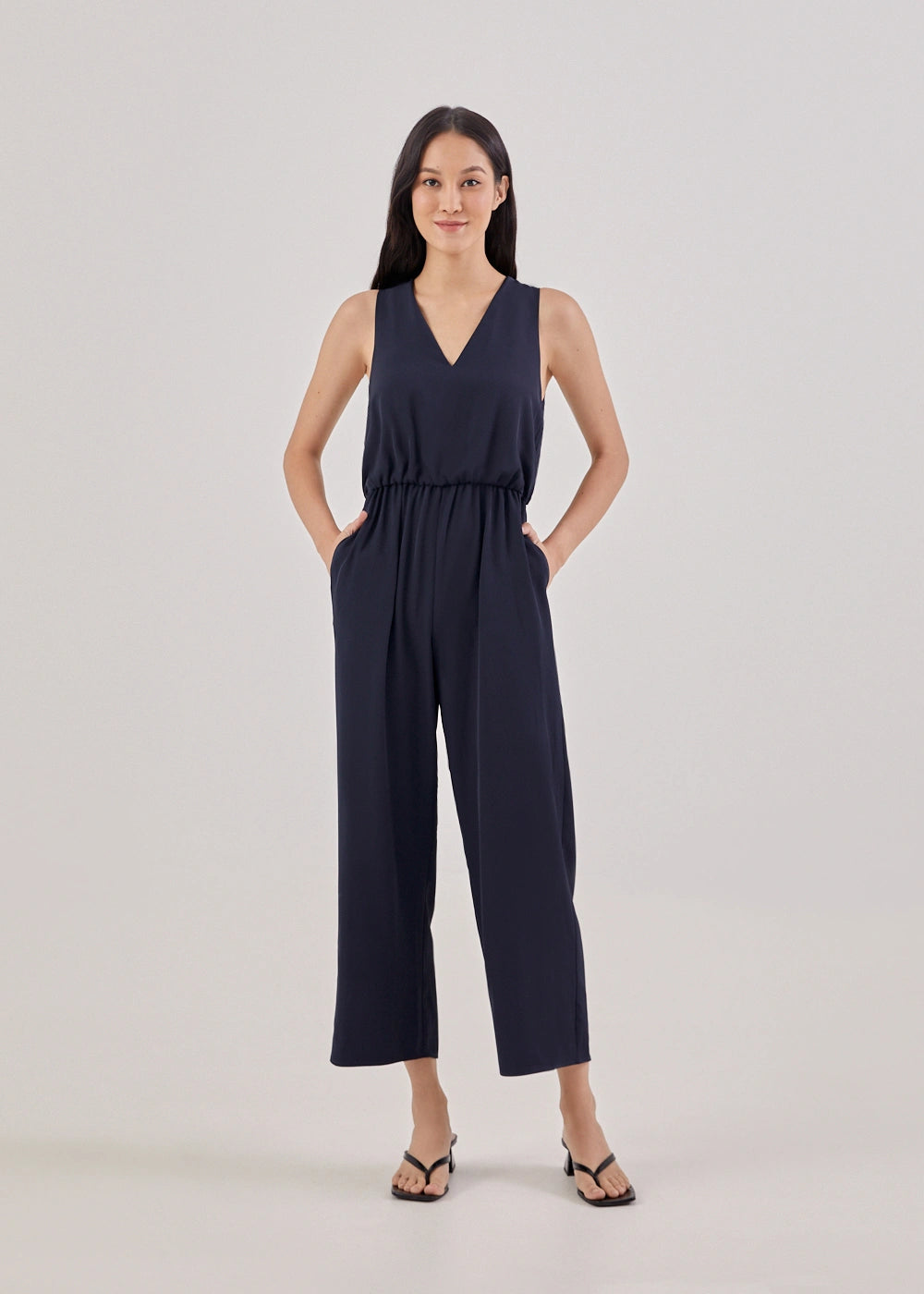 Love Bonito Oleya Jumpsuit (Navy BLue) - XS